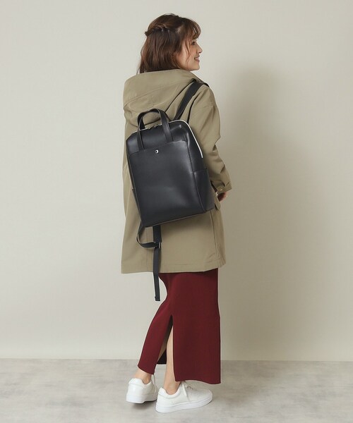 ITS'DEMO（イッツデモ）の「◆【通勤に／A4／PC／6ポケット】かるいかばんリュック（バックパック/リュック・レディース・ベージュ/ブラック/ワインレッド/ライトグレー/パープル・00）」の10枚目の写真