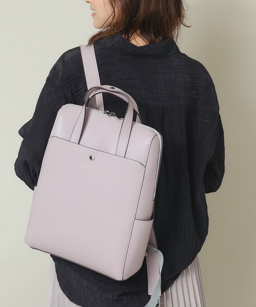 ITS'DEMO（イッツデモ）の「◆【通勤に／A4／PC／6ポケット】かるいかばんリュック（バックパック/リュック・レディース・ベージュ/ブラック/ワインレッド/ライトグレー/パープル・00）」の13枚目の写真