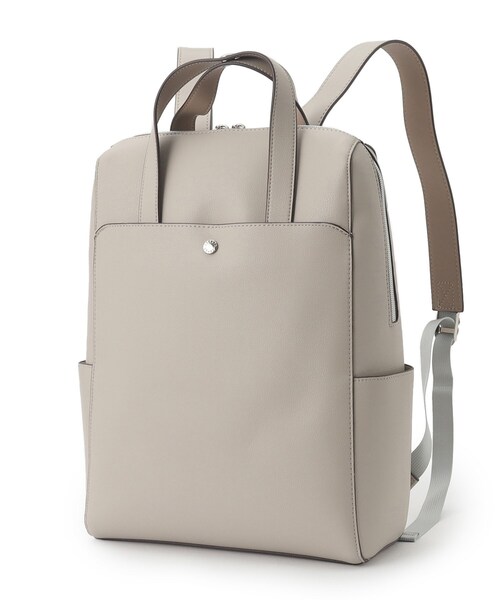 ITS'DEMO（イッツデモ）の「◆【通勤に／A4／PC／6ポケット】かるいかばんリュック（バックパック/リュック・レディース・ベージュ/ブラック/ワインレッド/ライトグレー/パープル・00）」の18枚目の写真