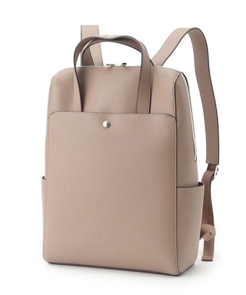 ITS'DEMO（イッツデモ）の「◆【通勤に／A4／PC／6ポケット】かるいかばんリュック（バックパック/リュック・レディース・ベージュ/ブラック/ワインレッド/ライトグレー/パープル・00）」の22枚目の写真