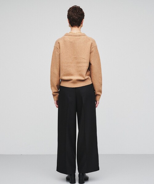 cloenc（クロエンス）の「◆【手洗い可】タックワイドパンツ（その他パンツ・レディース・ブラック/キャメル/ダークグレー・02/01/03）」の22枚目の写真