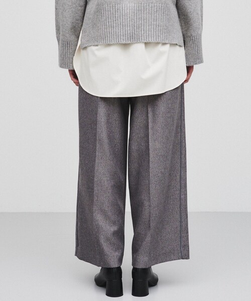 cloenc（クロエンス）の「◆【手洗い可】タックワイドパンツ（その他パンツ・レディース・ブラック/キャメル/ダークグレー・02/01/03）」の5枚目の写真