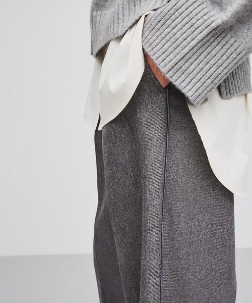 cloenc（クロエンス）の「◆【手洗い可】タックワイドパンツ（その他パンツ・レディース・ブラック/キャメル/ダークグレー・02/01/03）」の4枚目の写真