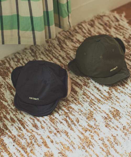 URBAN RESEARCH DOORS（アーバンリサーチドアーズ）の「『撥水』耳当て付きキャップ(KIDS)（キャップ・キッズ・カーキ/ブラック・ONE）」の4枚目の写真