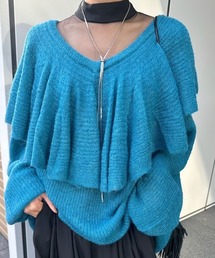 Ameri | LOOSE FRILL KNIT TOP(ニット/セーター)