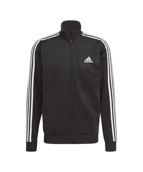 adidas(アディダス)の「アディダス adidas PRIMEGREEN エッセンシャルズ 3ストライプス トラックスーツ(ジャージ・メンズ・ブラック/ネイビー・S/M/L/LL/3L)」の8枚目の写真