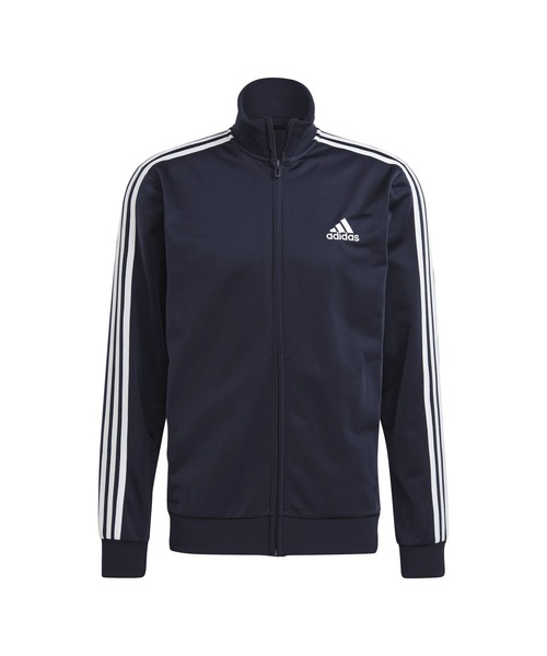 美品　adidas ジャージ カーキ Sサイズ PRIMEBLUE アディダス adidas PRIMEGREEN エッセンシャルズ 3ストライプス
