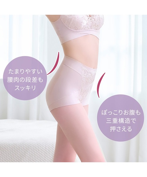 BRNY ピース ハートのお尻に格上げショーツ 5枚 BRNYピース ハートのお尻に格上げショーツ 3色セット ブラデリス
