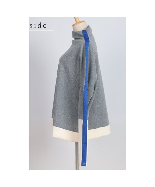Sawa a la mode(サワアラモード)の「配色ライン裏起毛スウェットトップス(スウェット・レディース・グレー/イエロー・FREE)」の22枚目の写真