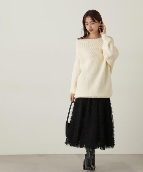 PROPORTION BODY DRESSING（プロポーションボディドレッシング）の「レースアップチュールスカート / 1215120008（スカート・レディース・ホワイト系その他/ブラック・SMALL/MEDIUM）」の20枚目の写真