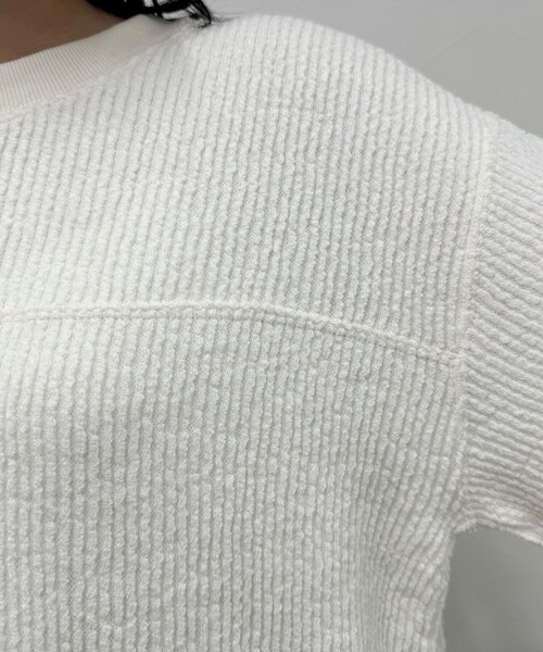 fredy emue（フレディエミュ）の「ブークレーリブプルオーバ（Tシャツ/カットソー・レディース・ライトグレー/オレンジ/オフホワイト/チャコールグレー・38）」の21枚目の写真