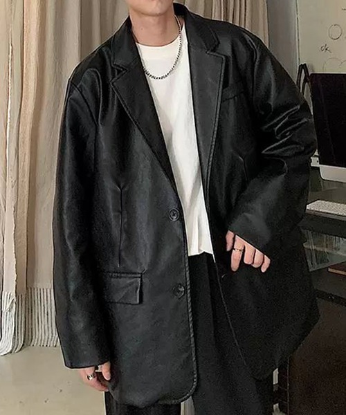 NOWLE（ノウル）の「【NOWLE】ヴィンテージ ライク テーラード ジャケット（テーラードジャケット・メンズ・ブラック・MEDIUM/LARGE）」の7枚目の写真