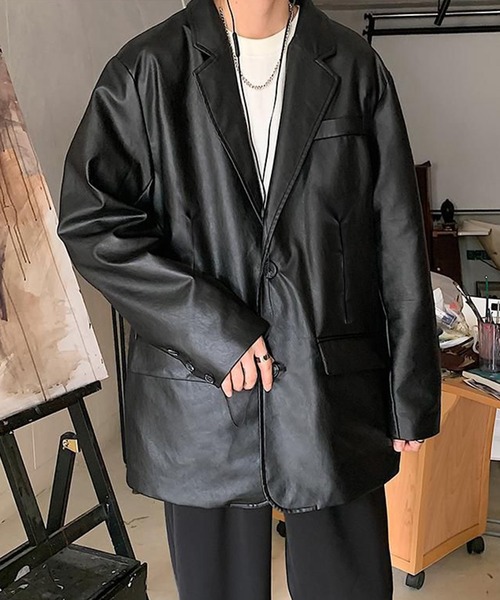 NOWLE（ノウル）の「【NOWLE】ヴィンテージ ライク テーラード ジャケット（テーラードジャケット・メンズ・ブラック・MEDIUM/LARGE）」の8枚目の写真