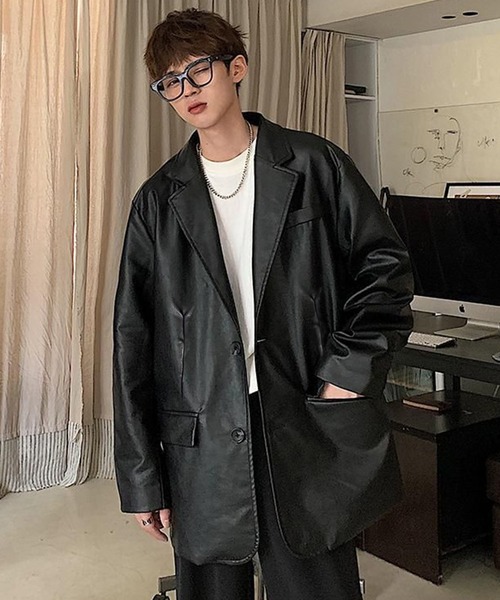 NOWLE（ノウル）の「【NOWLE】ヴィンテージ ライク テーラード ジャケット（テーラードジャケット・メンズ・ブラック・MEDIUM/LARGE）」の5枚目の写真