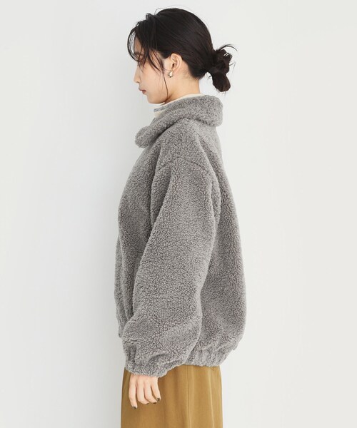 THE SHOP TK (ザ ショップ ティーケー )の「◆【もこもこあたたか】マシュマロボアジップブルゾン(ブルゾン・レディース・ブラック/アイボリー/ブラウン系その他/ブラック系7・12/13)」の22枚目の写真