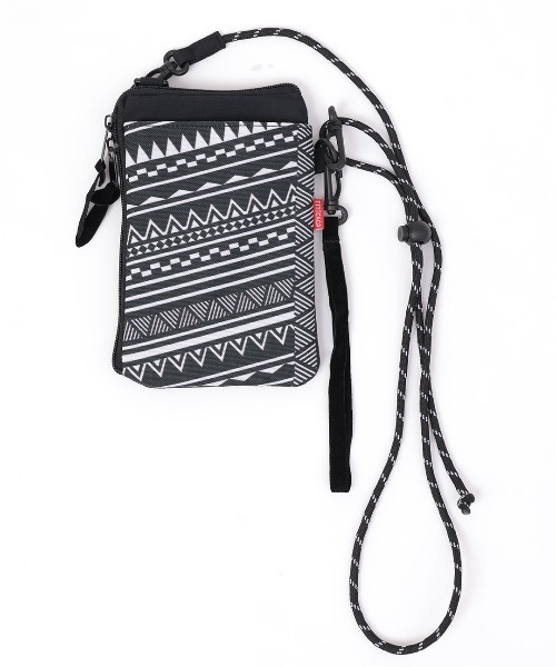 チチカカ(チチカカ)の「グラフィカルスマホショルダーポーチ(ショルダーバッグ・レディース・ベージュ/ピンク/ブラック・FREE)」の11枚目の写真