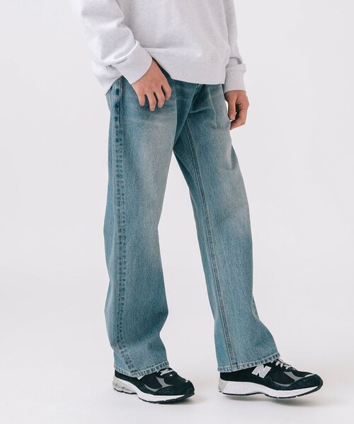 BEAMS HEART(ビームスハート)の「ルーズ ストレート デニム パンツ(デニムパンツ・メンズ・ブラック/インディゴブルー・SMALL/LARGE/MEDIUM)」の16枚目の写真