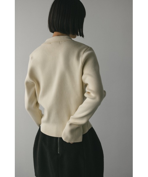 stylemixer シェイプボタンニットポロ STYLEMIXER（スタイルミキサー）の「シェイプボタンニットポロ