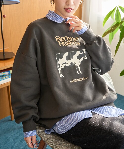 フレームワーク　ロゴ裏起毛スウェット FRAMeWORK（フレームワーク）の「ロゴスウェット（スウェット