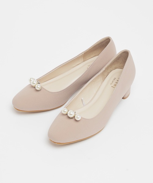 GLACIER lusso（グラシアルッソ）の「パール付パンプス（パンプス・レディース・グレイッシュベージュ/ブラック・23.0/23.5/24.0/24.5/22.5）」の14枚目の写真