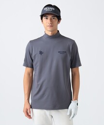 【美品】ビームスゴルフ　BEAMSGOLF　メンズ　モックネック　M　グレー BEAMS GOLF ビームスゴルフ 2024年 半袖モックネックTシャツ