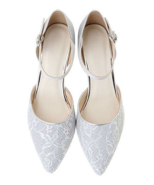 31 Sons de mode（トランテアン　ソン　ドゥ　モード）の「ラメレースパンプス（パンプス・レディース・シルバー/ブラック・S/M/L）」の5枚目の写真