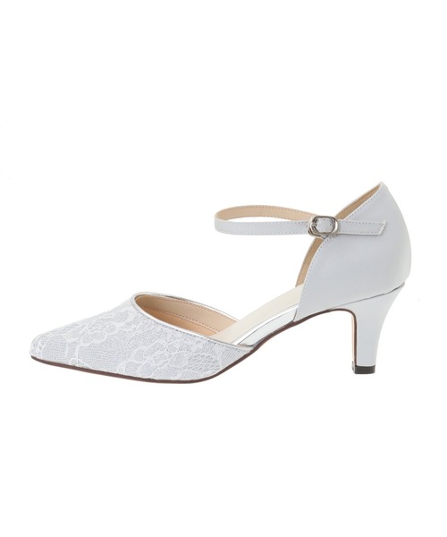 31 Sons de mode（トランテアン　ソン　ドゥ　モード）の「ラメレースパンプス（パンプス・レディース・シルバー/ブラック・S/M/L）」の6枚目の写真