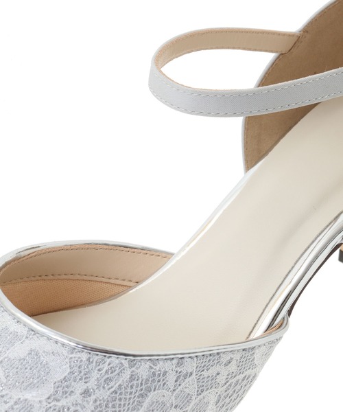 31 Sons de mode（トランテアン　ソン　ドゥ　モード）の「ラメレースパンプス（パンプス・レディース・シルバー/ブラック・S/M/L）」の9枚目の写真