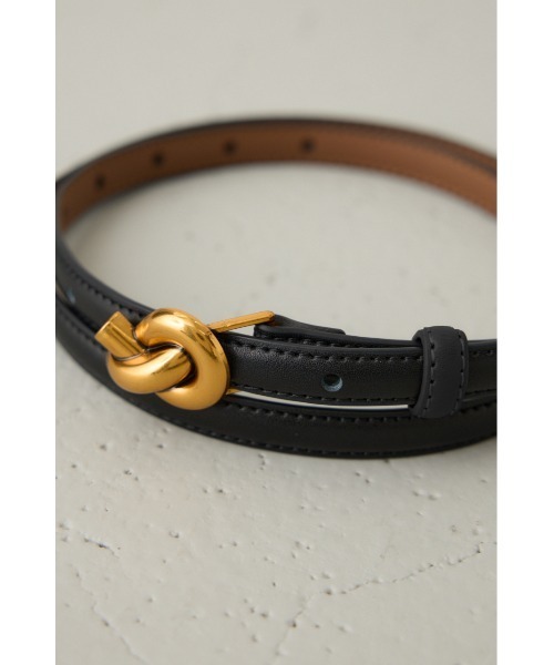 crie conforto（クリーコンフォルト）の「プレッツェルベルト（ベルト・レディース・ブラック・FREE）」の7枚目の写真