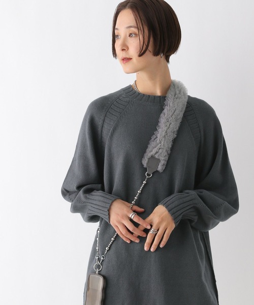 LEPSIM(レプシィム)の「チュール*メタルスマホストラップ 283777(スマホグッズ・レディース・グレー/ブラック・ONE SIZE)」の6枚目の写真