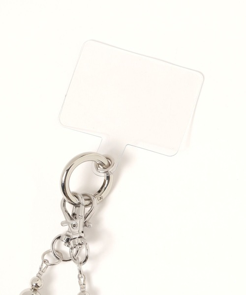 LEPSIM(レプシィム)の「チュール*メタルスマホストラップ 283777(スマホグッズ・レディース・グレー/ブラック・ONE SIZE)」の10枚目の写真