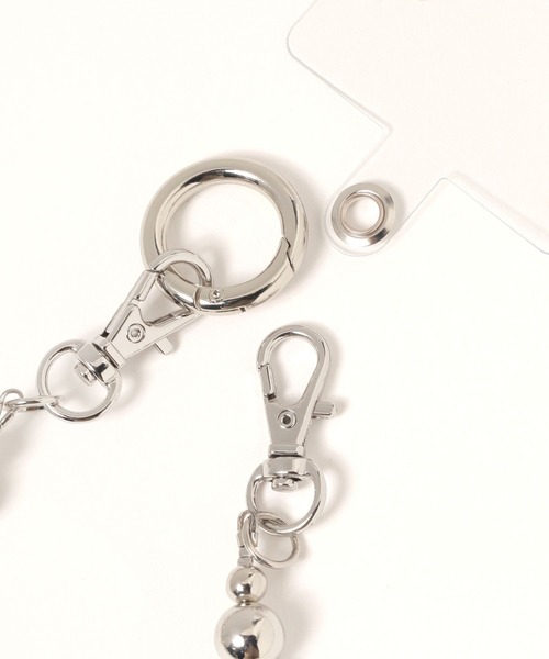 LEPSIM(レプシィム)の「チュール*メタルスマホストラップ 283777(スマホグッズ・レディース・グレー/ブラック・ONE SIZE)」の11枚目の写真