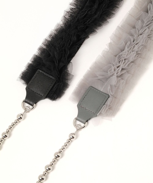 LEPSIM(レプシィム)の「チュール*メタルスマホストラップ 283777(スマホグッズ・レディース・グレー/ブラック・ONE SIZE)」の12枚目の写真