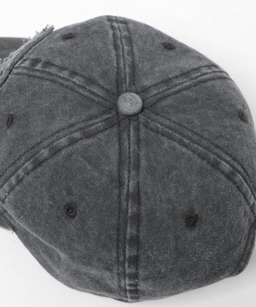 JEANASIS（ジーナシス）の「クラッシュロゴキャップ/320126（キャップ・レディース・ベージュ系その他/レッド系その他/ブラック系その他・FREE）」の5枚目の写真