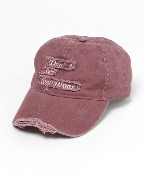 JEANASIS（ジーナシス）の「クラッシュロゴキャップ/320126（キャップ・レディース・ベージュ系その他/レッド系その他/ブラック系その他・FREE）」の13枚目の写真