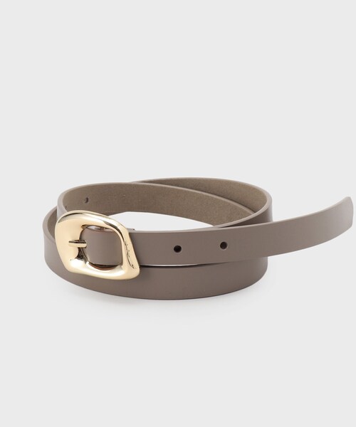 OPAQUE.CLIP（オペークドットクリップ）の「変形メタル幅細ベルト（ベルト・レディース・ゴールド/ベージュ/シルバー・00）」の5枚目の写真