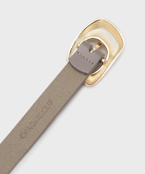 OPAQUE.CLIP（オペークドットクリップ）の「変形メタル幅細ベルト（ベルト・レディース・ゴールド/ベージュ/シルバー・00）」の6枚目の写真