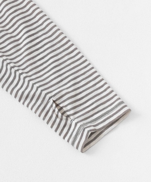 SENSE OF PLACE by URBAN RESEARCH（センスオブプレイスバイアーバンリサーチ）の「シアーボーダールーズTシャツ（Tシャツ/カットソー・レディース・ネイビー/グレー/ピンク・ONE）」の8枚目の写真