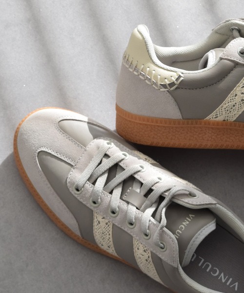 VINCULUM（ウィンクルム）の「【VINCULUM】ダブルサイドレーススニーカー(755004)（スニーカー・レディース・グレー/ブラック・38/37/36）」の2枚目の写真