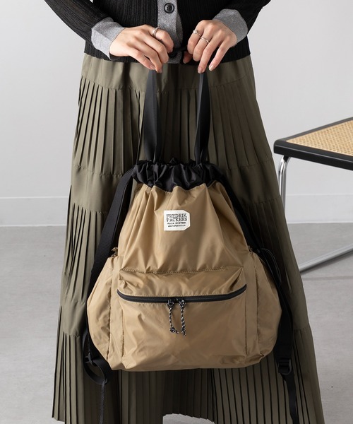 【美品】FREDRIK PACKERS≪別注≫ナップサック 2WAYトート FREDRIK PACKERS デイバック リュック 「FREDRIK PACKERS