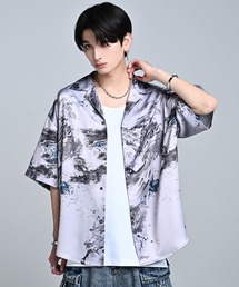 ADRER(�A�h���[)��extra quality Hybrid loose shirt / �G�N�X�g���N�I���e�B�n�C�u���b�h���[�Y�V���c(�V���c/�u���E�X)