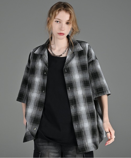 bias pocket check shirts/2color | F A S H I R U