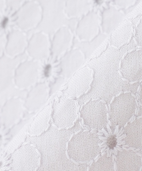 petit main（プティマイン）の「【防水】スカラップスタイ（スタイ/よだれかけ・キッズ・ブルーグレー/アイボリー/ライトピンク・F）」の10枚目の写真