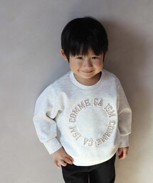 COMME CA ISM（コムサイズム）の「プリント×エンボス ロゴ長袖トレーナー(ベビーサイズ)（その他ベビー用品）」