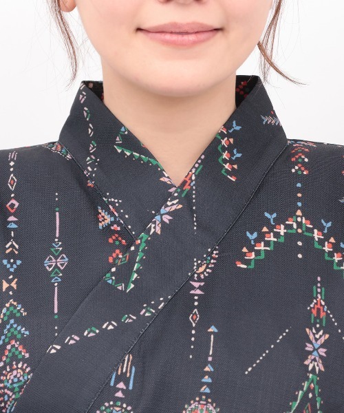 チチカカ（チチカカ）の「ワンピース浴衣3点セット（浴衣・レディース・ブラック・FREE）」の15枚目の写真