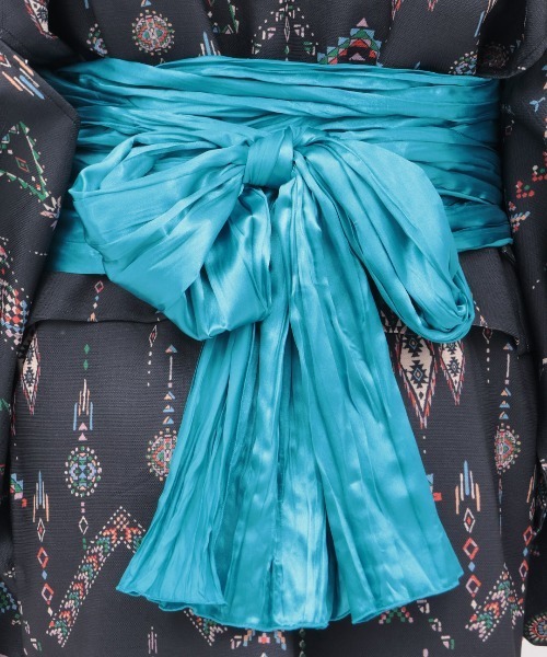 チチカカ（チチカカ）の「ワンピース浴衣3点セット（浴衣・レディース・ブラック・FREE）」の16枚目の写真