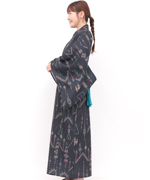 チチカカ（チチカカ）の「ワンピース浴衣3点セット（浴衣・レディース・ブラック・FREE）」の11枚目の写真