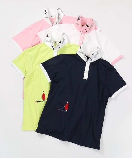 Picone CLUB(ピッコーネクラブ)の「UV速乾ポイント刺繍ポロシャツ(ポロシャツ・レディース・イエロー/ネイビー/ピンク/ホワイト・S/M/L)」の17枚目の写真