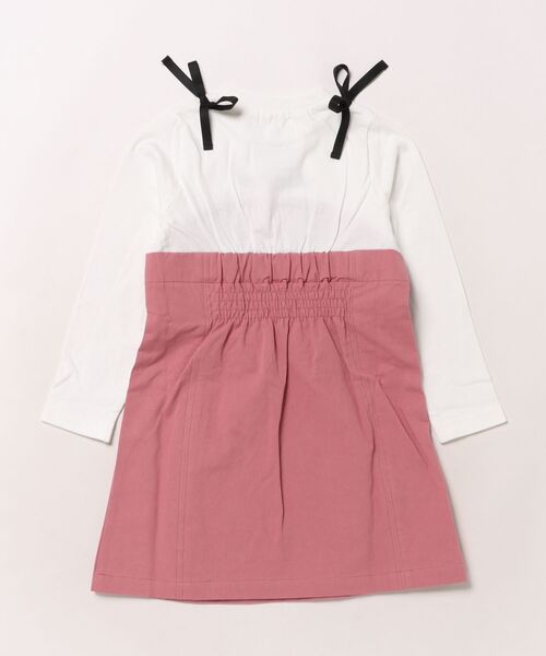 BABYDOLL(ベビードール)の「肩リボンドッキング ワンピース 0288K(ワンピース・キッズ・ブラック/オフホワイト・110cm/140cm/130cm/120cm/100cm/90cm)」の10枚目の写真