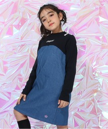 BABYDOLL（ベビードール）の「肩リボンドッキング ワンピース 0288K（ワンピース・キッズ）」